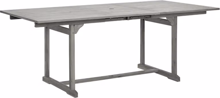 Tavolo da Pranzo per Esterni (150-200)x100x75cm Massello Acacia