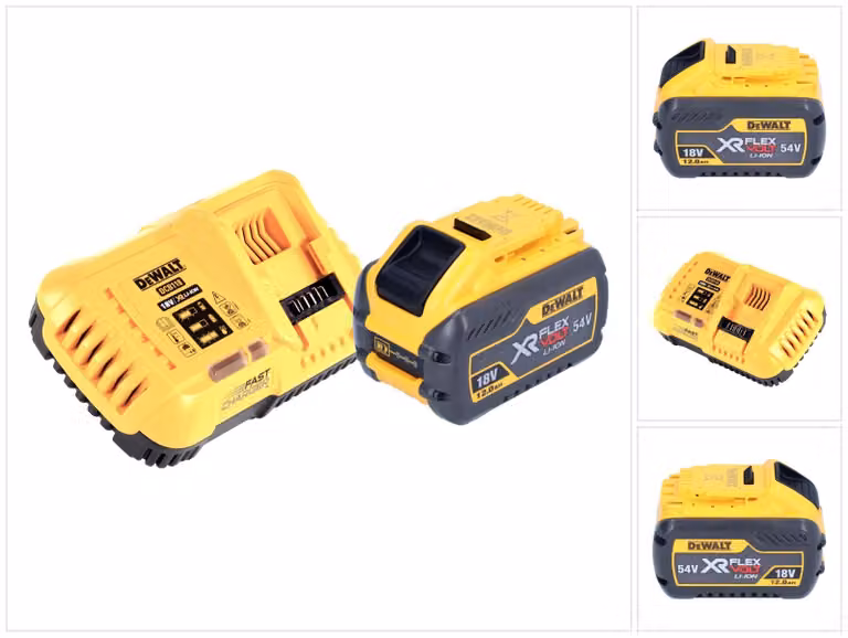 DeWalt DCB 118 Y1 Batteria di avviamento 18 V / 54 V 1x XR FLEXVOLT 12 Ah + caricatore