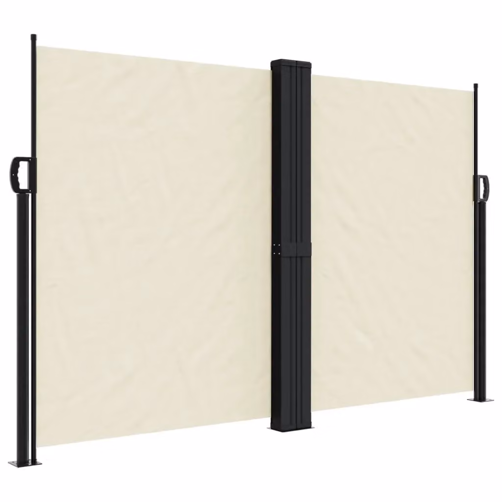 Tenda da sole laterale retrattile vidaXL in poliestere e acciaio, colore beige, L: 600 cm, H: 160 cm – 2