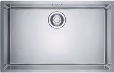 Lavello integrato a una vasca Franke Maris in acciaio inox argento L: 74 cm, P: 44 cm