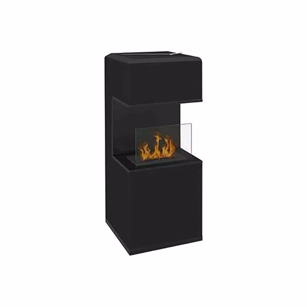 Camino a bioetanolo Ancarano DMORA Nero L 38 cm, P 38 cm, H 100 cm – 2