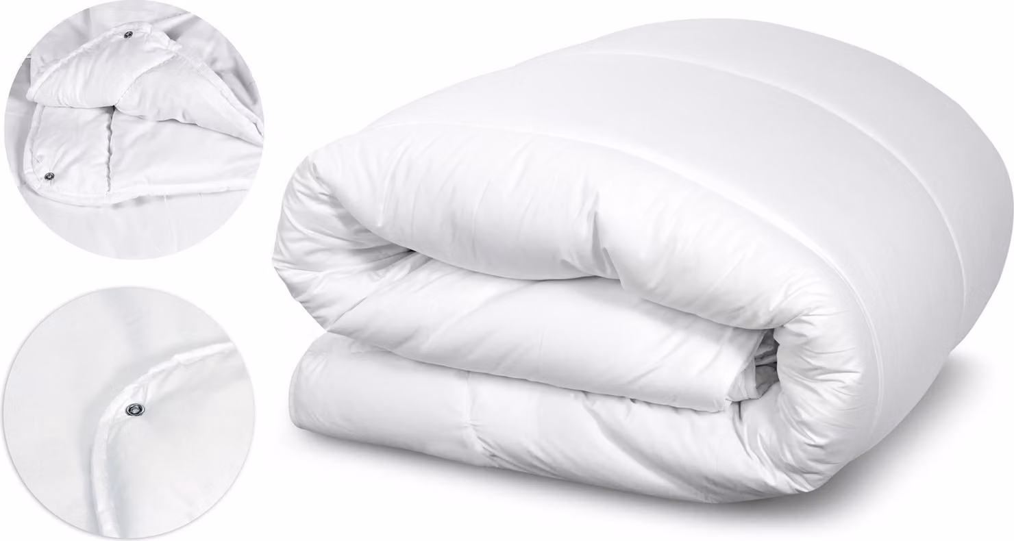 Piumino 4 stagioni in microfibra 140x200 Bianco