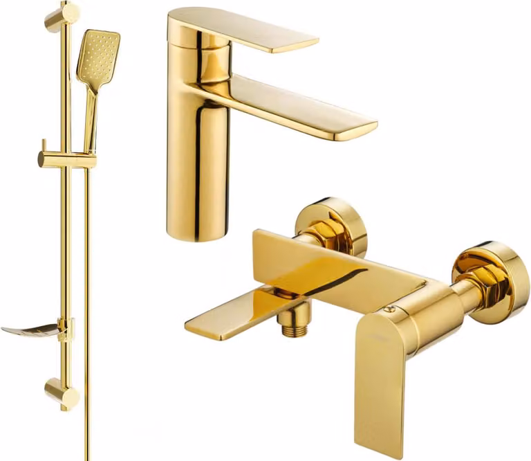 Mexen Zero DF62 set da bagno, dorato - 71103DF62-50