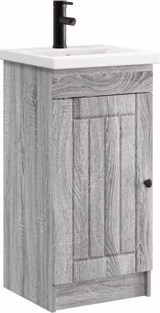 Mobile da bagno con Lavabo | Armadio Lavabo Sonoma grigio 42 x 40 x 84,5 cm