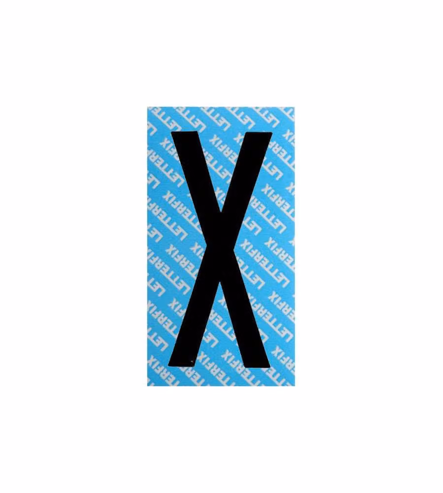 Lettera Adesiva Nero Serie T80 X Letterfix