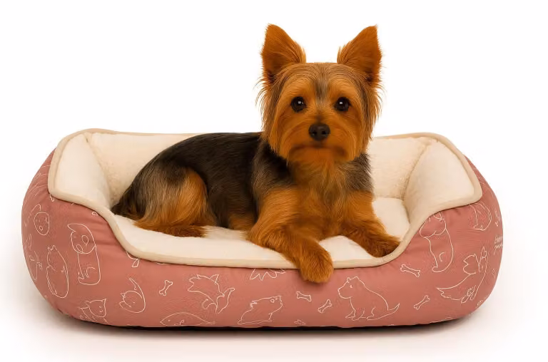 Letto per cani Flamingo Lilly rettangolare rosa, dimensioni: 50 x 40 x 12 cm