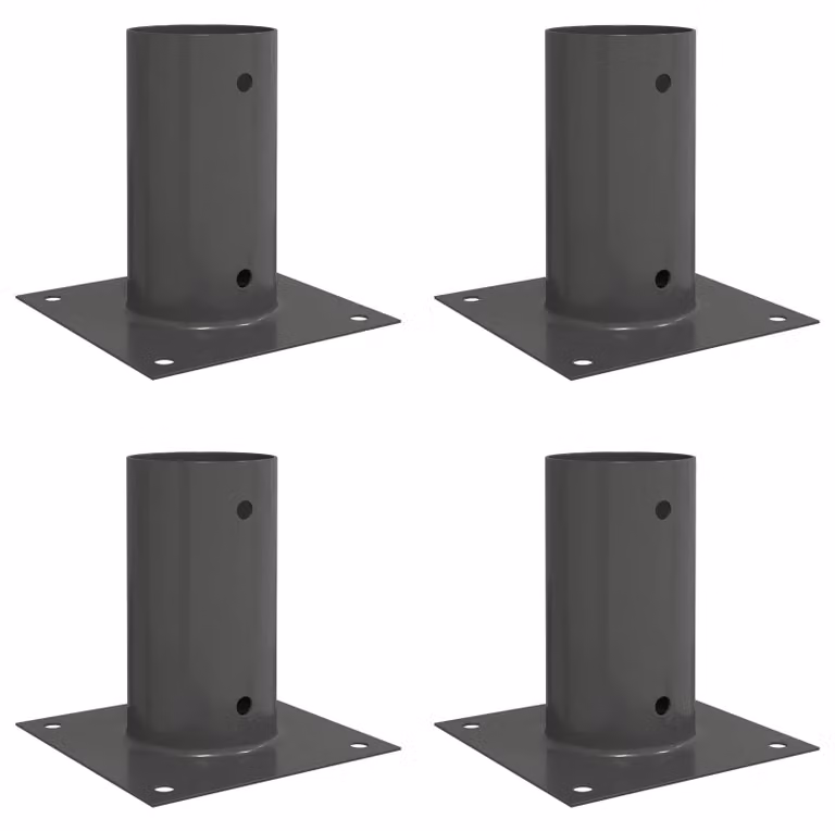 Ancora rotonda per terreno 4 pcs Antracite 15 x 15 x 15 cm