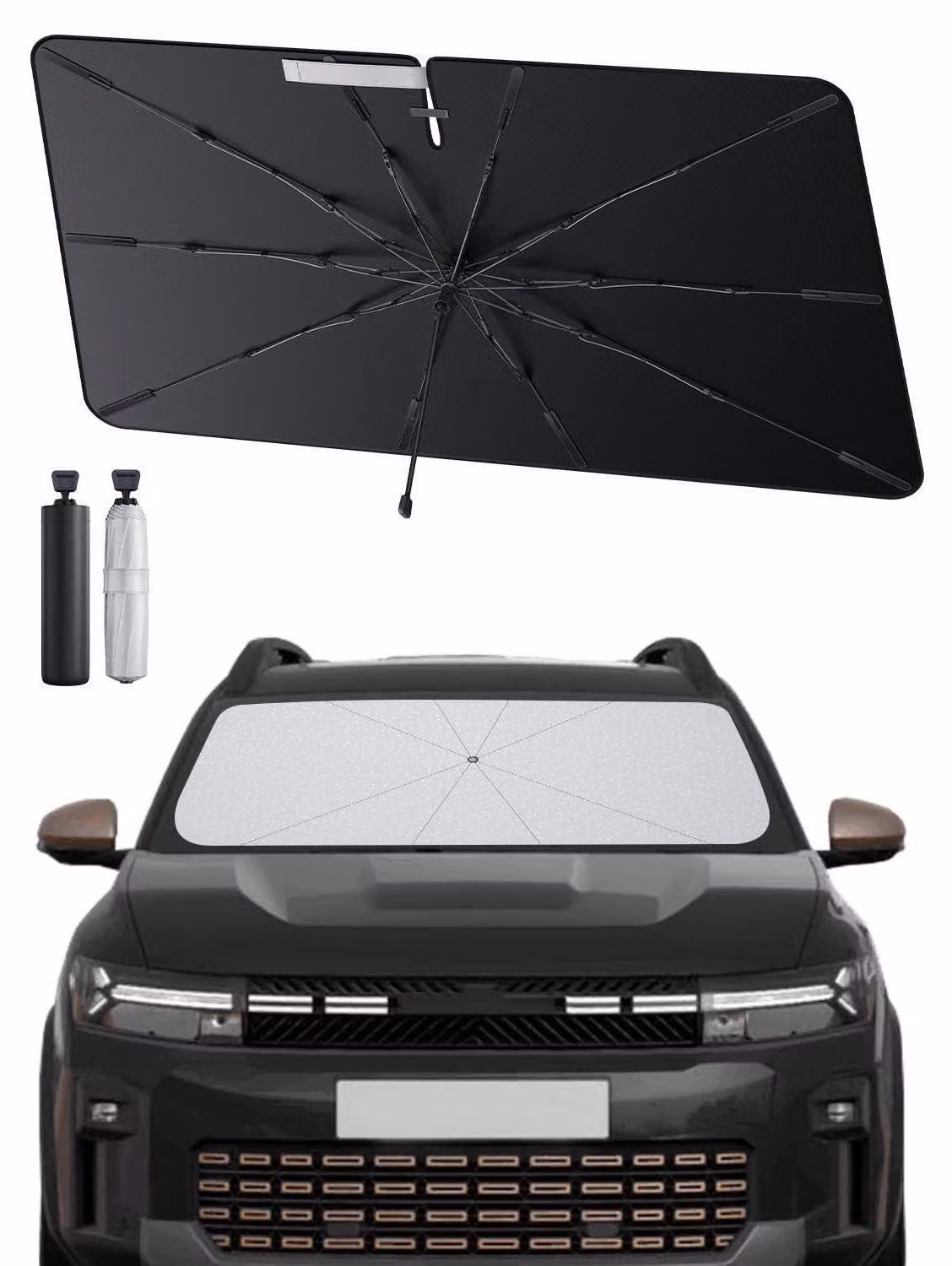 Parasole per auto, da montare sul parabrezza, pieghevole, con protezione UV, antiscottatura, compatibile con Dacia Bigster 2025