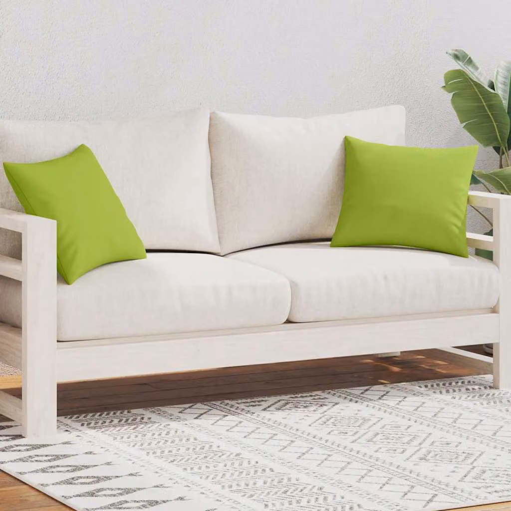 vidaXL Cuscini da Esterno 2 pz 45x45 cm Verde Mela