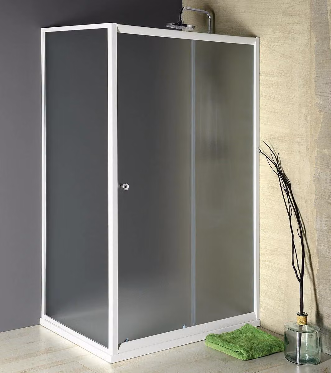 AMADEO Cabina doccia rettangolare 1100x900mm variante L/R, vetro Brick