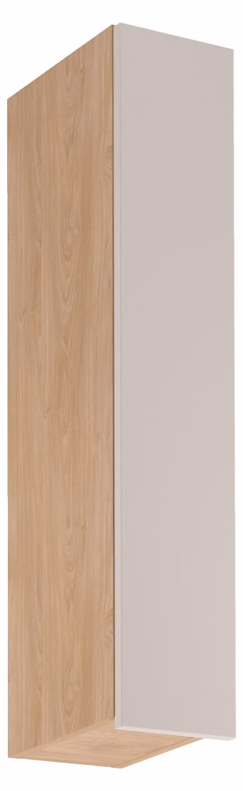 Pensile alto da cucina SALERNO - larghezza 20 cm, rovere/beige, finitura vera