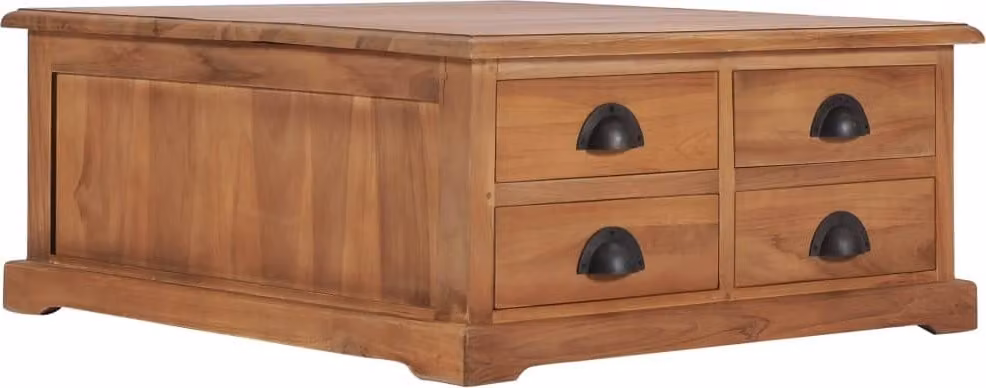 vidaXL Tavolino 68 x 68 x 30 cm in legno massiccio di teak - Tavolino - Tavolini - Tavolini - Tavoli da caffè