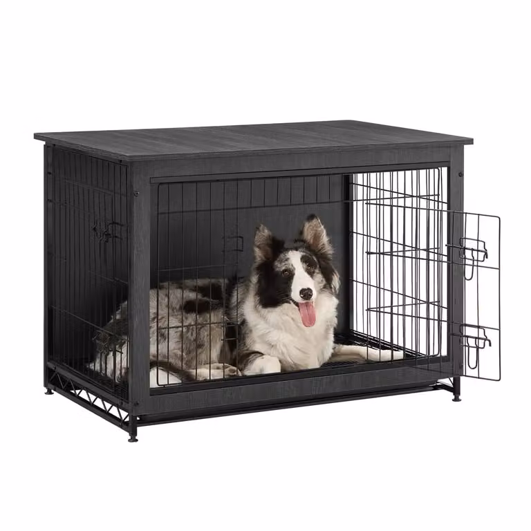 GGabbia per Cani Mobile Tavolino, Nero Inchiostro