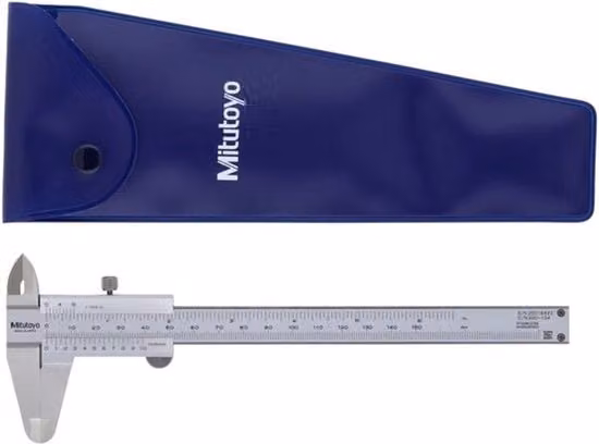 Calibro di precisione argento con range di misurazione 0-150 mm