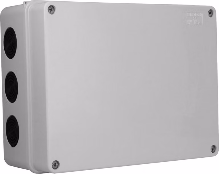 Scatola di giunzione 243x190x90 mm 12 membrane di tenuta IP66 Scatola di giunzione montata in superficie Scatola di giunzione Custodia industriale IP66 010.PG M-L 1834