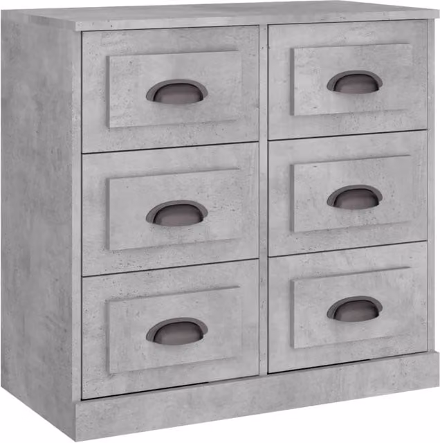 Buffet credenza cassettiera mobiletto mobile contenitore organizer per cucina soggiorno salotto 70 x 35,5 x 67,5 cm legno ingegnerizzato grigio 02_0032083