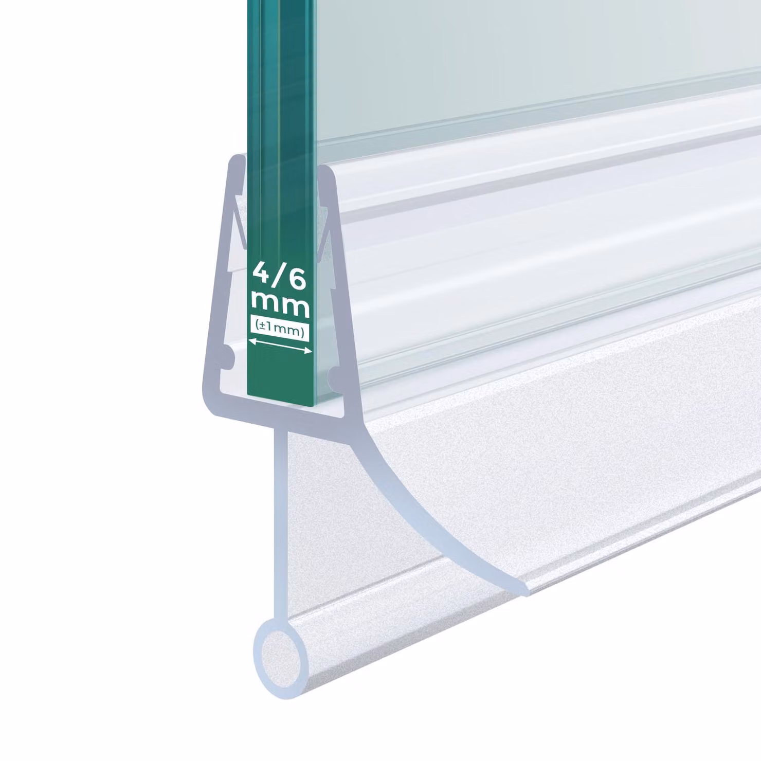 S'AFIELINA guarnizione di ricambio deflettore acqua doccia guarnizione cabina doccia bagno 4-6mm vetro 80cm