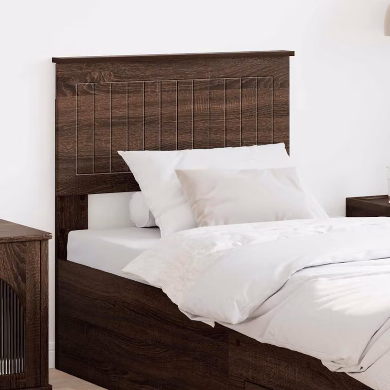 Testiera per letto moderna vidaXL in legno ingegnerizzato marrone opaco