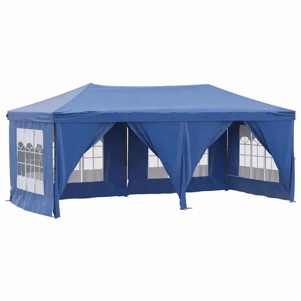 Tenda per feste pieghevole Videx con pareti laterali blu L: 6 m, P: 3 m, H: 2,45 m – 2