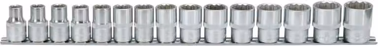 KS TOOLS Set di bussole esagonali da 1/2" 15 pz. 10-24 mm - 911.1285