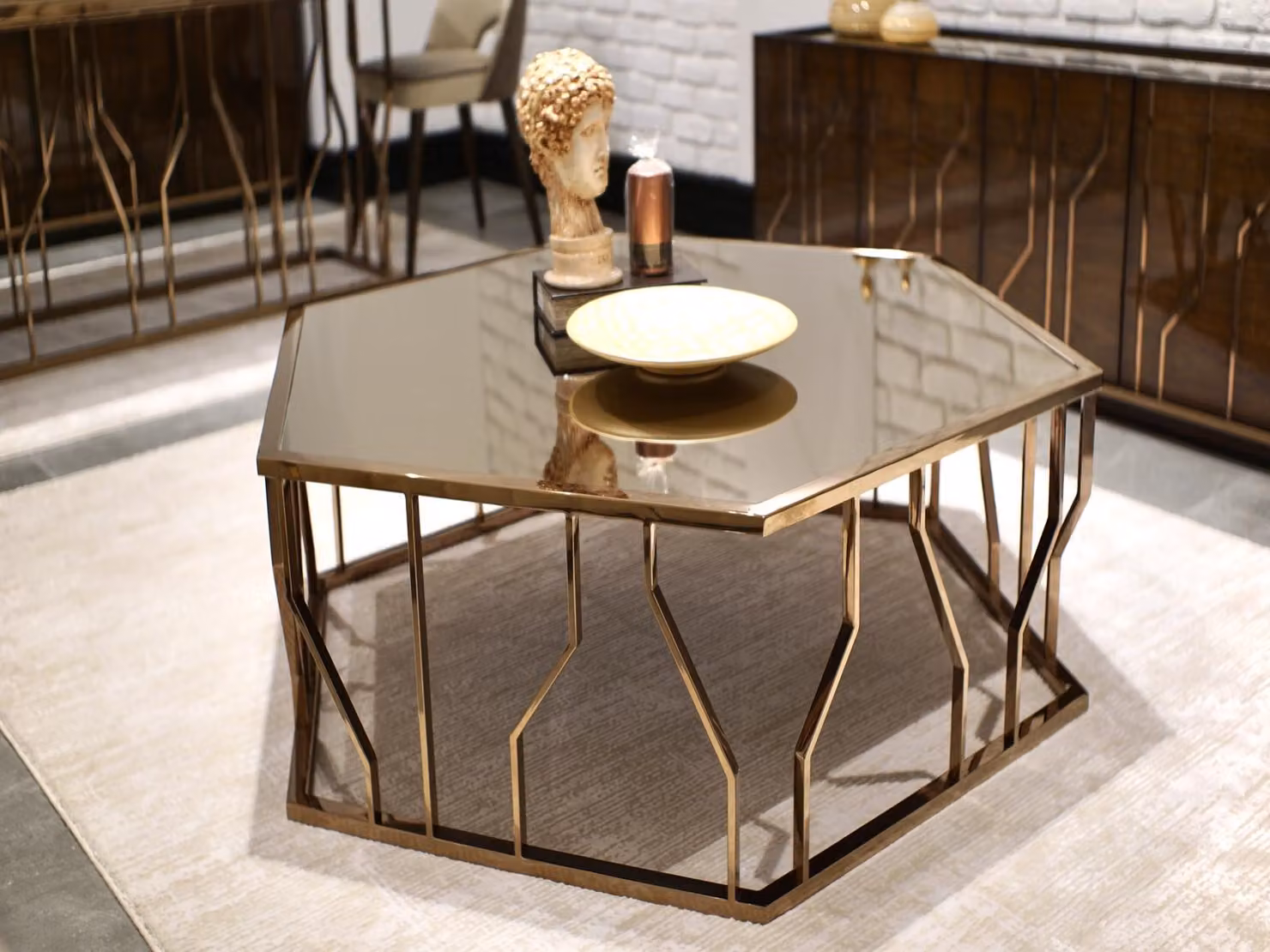 Exklusiver Couchtisch Designer Wohnzimmer Tisch Edle Kaffeetische