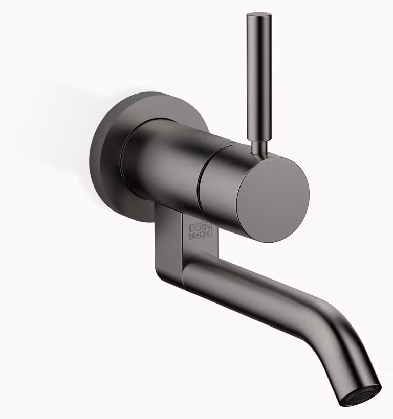 Dornbracht META Mitigeur monocommandé mural pour lavabos sans vidage, saillie 185mm, 36805660-99, 36805660-99