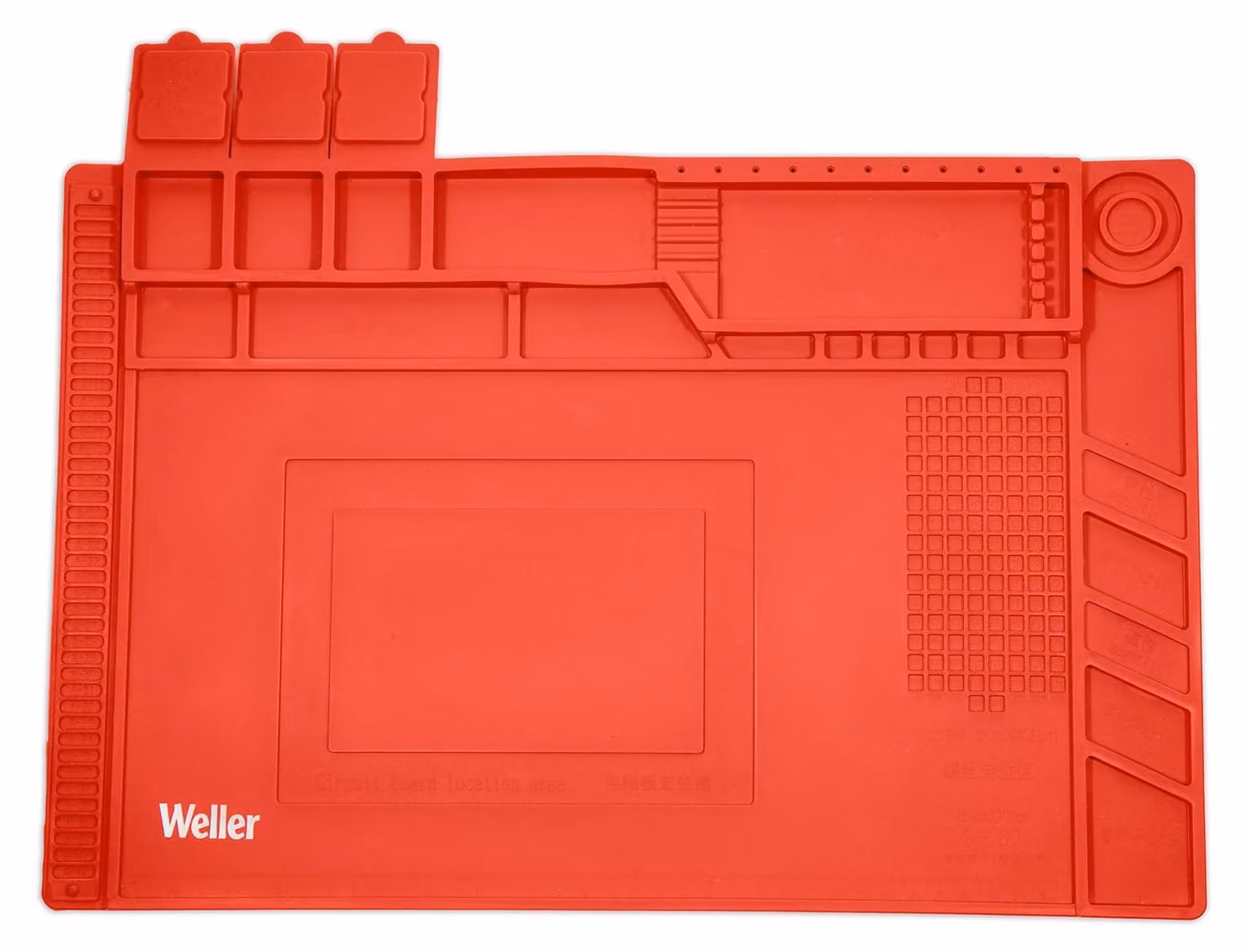 Tappetino in silicone per saldature, dimensione media, 455x300 mm, con righello e magneti