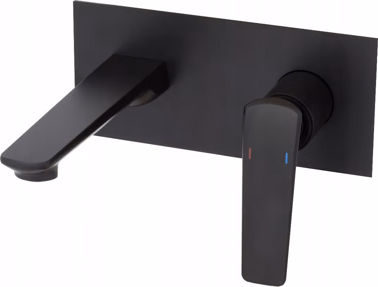Granitan - Rubinetto per lavabo - Rubinetto da bagno - Da incasso - Nero - Rubinetto per lavabo - YORK