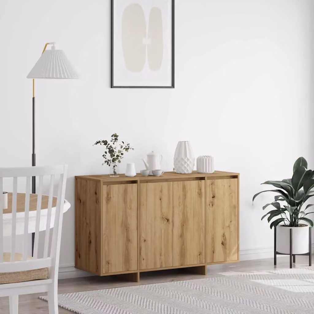 Credenza moderna vidaXL in rovere marrone L: 120 cm, P: 41 cm, H: 75 cm