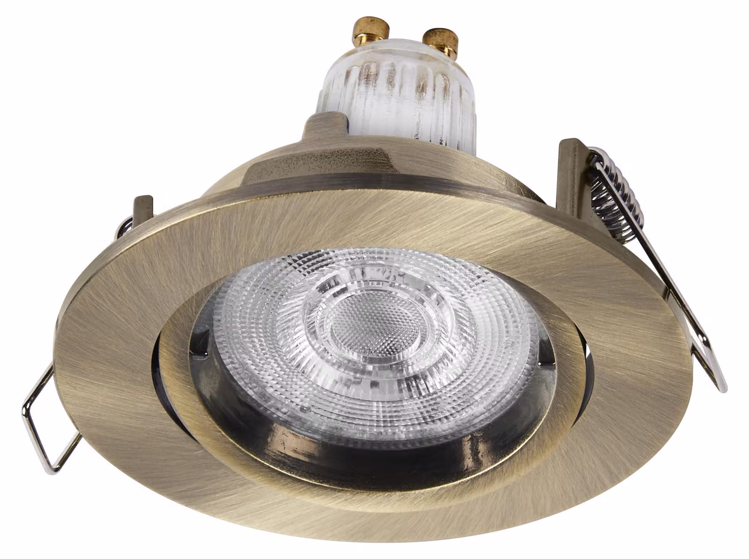 Set di faretti da incasso OSRAM Spot Twistlock LED flessibili in ottone, 2,6 W, 2700 K (bianco caldo), alluminio, sistema Twistlock