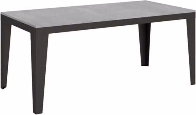 Tavolo allungabile Itamoby Flame Evolution colore cemento con telaio e gambe antracite L: 180-440 cm, P: 90 cm