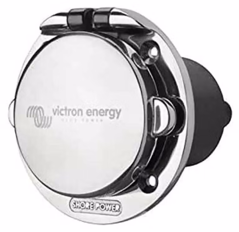 Presa di ricarica Victron Energy in acciaio inox 16A/250V AC