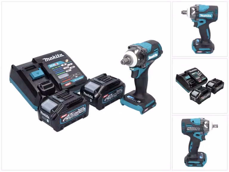 Avvitatore a impatto a batteria Makita TW 004 GM2 40 V max. 1/2" 350 Nm XGT Brushless + 2x batteria 4,0 Ah + caricabatteria