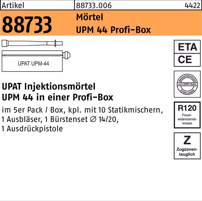 Malta da iniezione Upat UPM 44 Profi Box