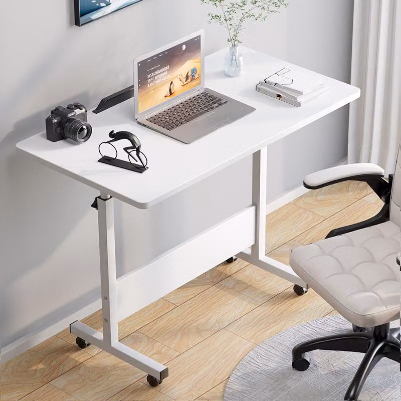Scrivania regolabile per laptop - Marrone - Struttura in metallo - Portatile - Scrivania da scrivania