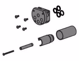Herzbach LOGIC PLUS - Prolunga per termostato PUSH da 30 mm, nero opaco