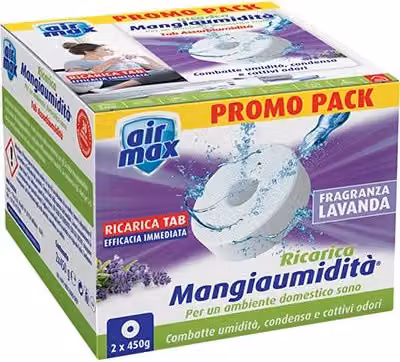 Airmax Tab Ricarica Lavanda 2 x 450 g 12 Confezioni