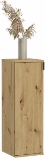 Mobile contenitore moderno Meublorama con una porta in finitura rovere e beige per soggiorno, camera da letto o ufficio