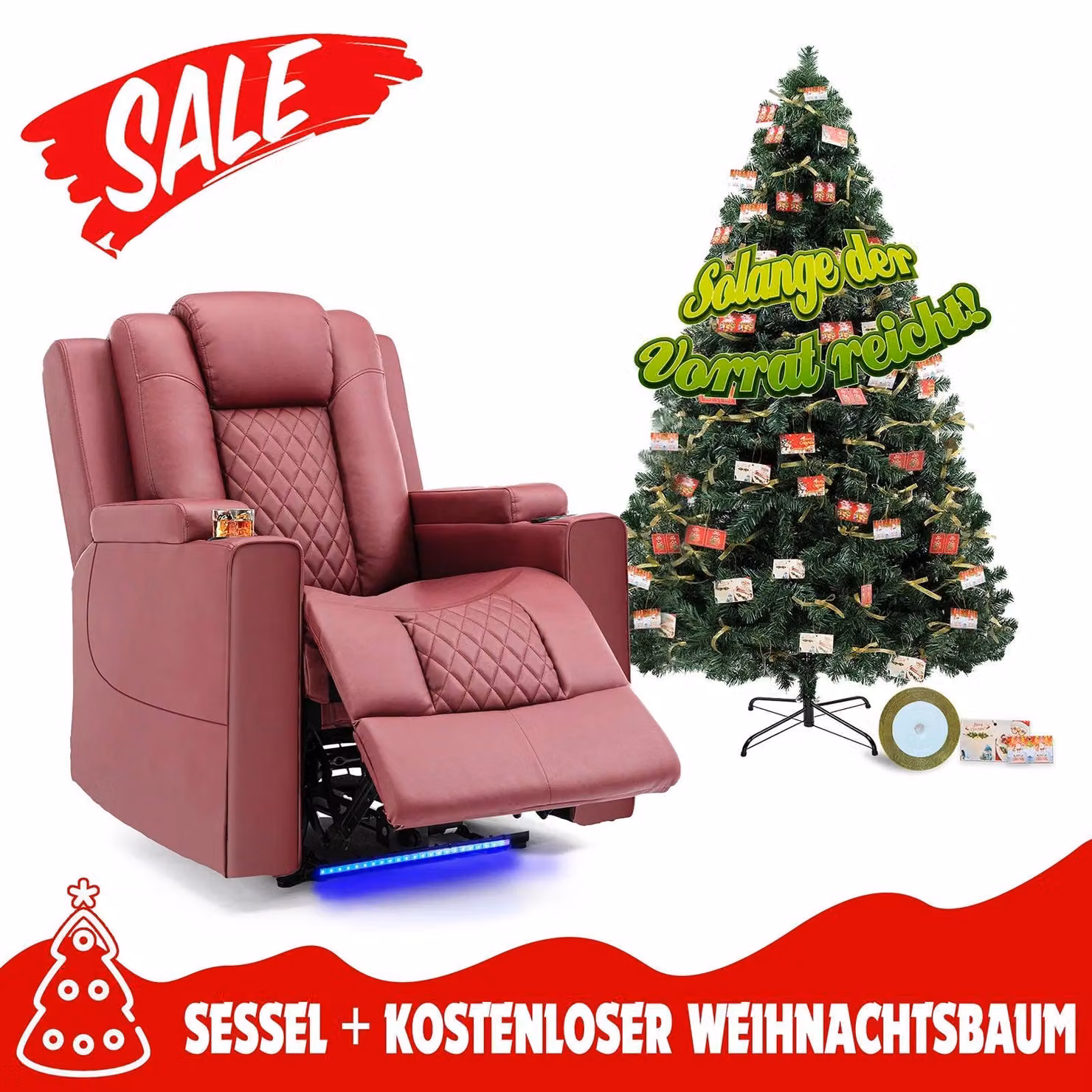 Poltrona relax - Sedia alzaseduta - Poltrona elettrica - Poltrona girevole - Sistema di cuscini ergonomici con aria