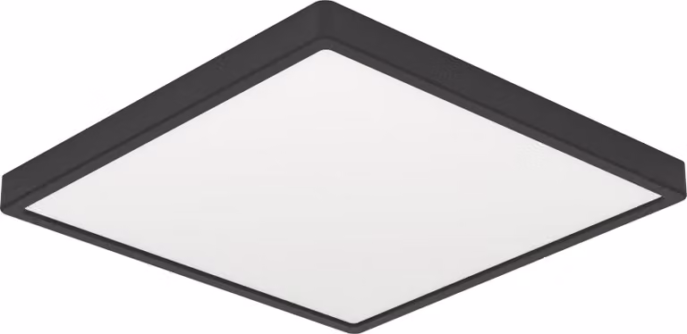 FUEVA 6 - Lampada a soffitto modulare - L39 x P39 x H2,5 cm - nera - 17,5W inclusa - IP20
