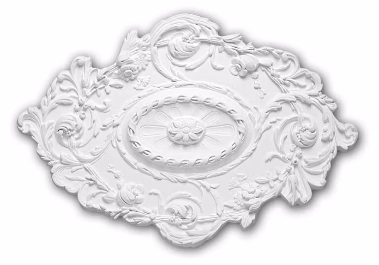 Rosone da soffitto Profhome 156029 Stile rococò / barocco 76,7 x 53,2 cm