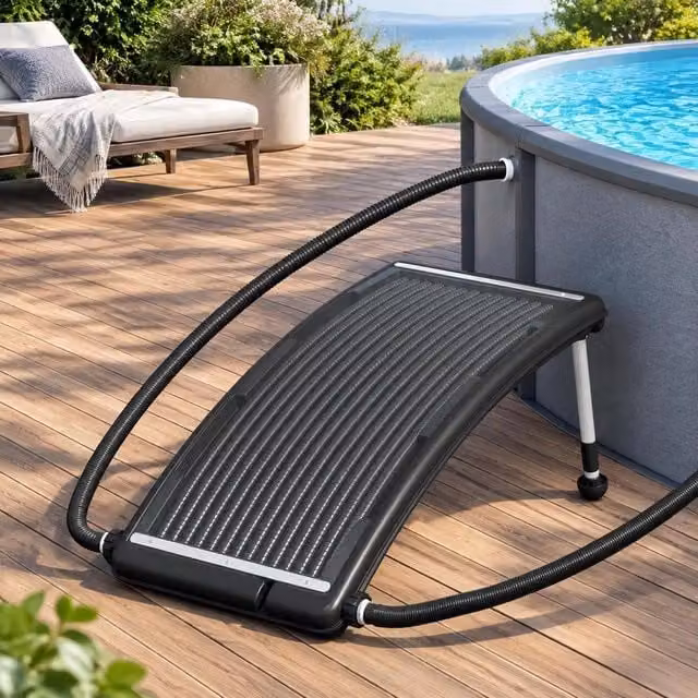 Curved Solar Heating Panel For Pool 110x65 Cm