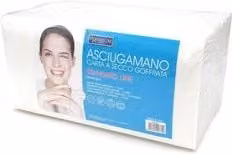 Asciugamani in carta goffrata Xanitalia bianchi, confezione da 100 pezzi