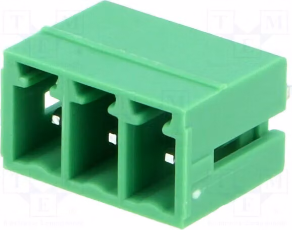 25 x Profilo di chiusura disattivabile. Connettori: 3 connettori dritti da 3,81 mm, maschio. EBRA-03-B. Connettori separabili