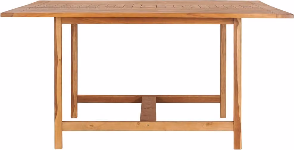 Tavolo da Giardino 150x150x76 cm in Legno Massello di Teak