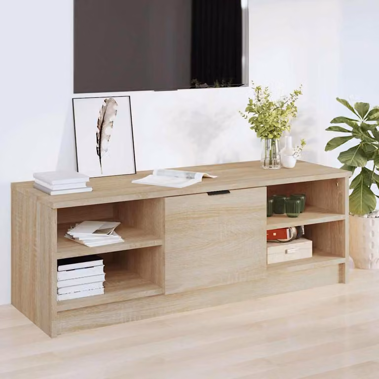 vidaXL Mobile Porta TV Moderno in Rovere Sonoma Marrone, L 102 cm x P 35,5 cm x H 36,5 cm