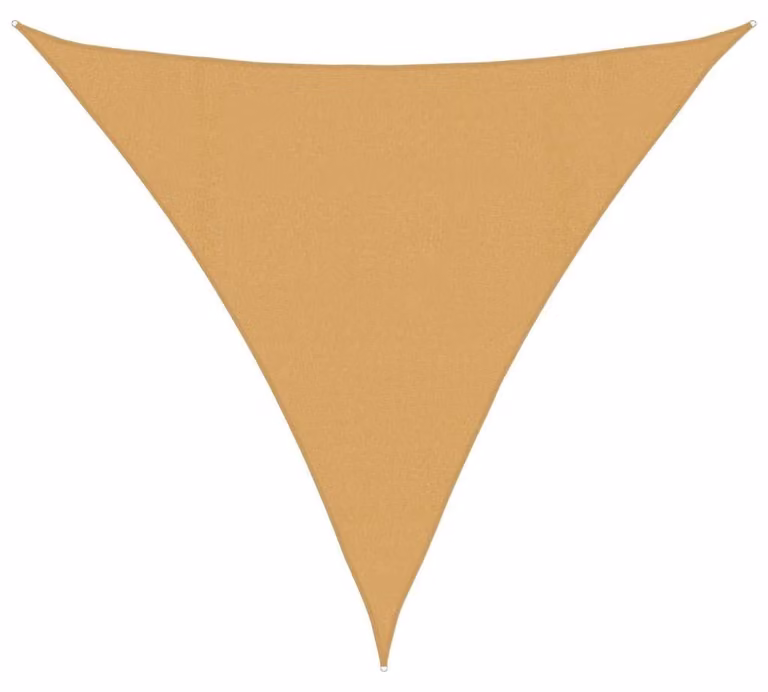 Tenda parasole, 160 g/m², color sabbia, dimensioni 4,5 x 4,5 x 4,5 metri