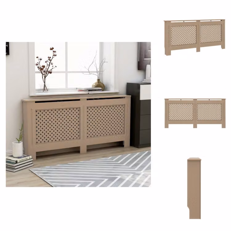 vidaXL Pannelli per radiatori 172x19x81 cm MDF - Accessori per radiatori