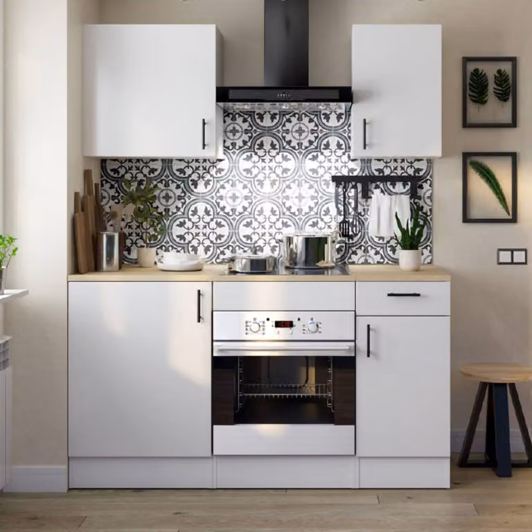 Thymira - Cucina, Bianco, un Cassetto, Elettrodomestici non inclusi