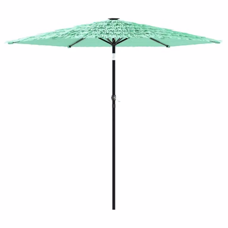 Ombrellone Giardino con Palo in Acciaio Verde 223x223x213 cm